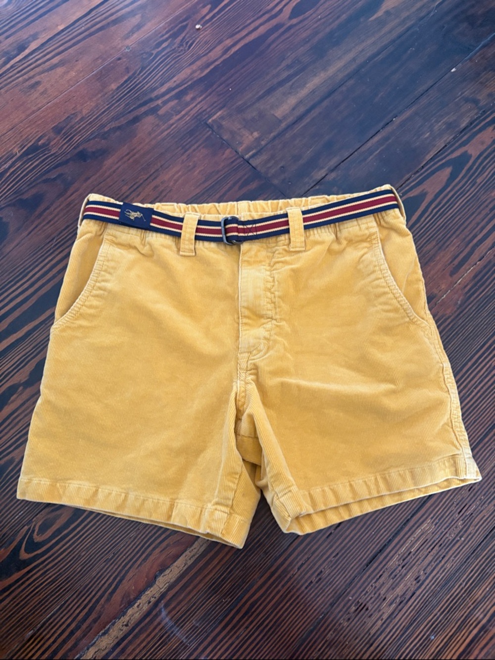 Polo Ralph Lauren Boys Yellow Corduroy Shorts size 16